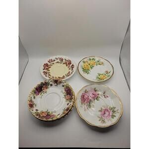 Royal Albert Vintage Bone China Tea Plates 5 Total